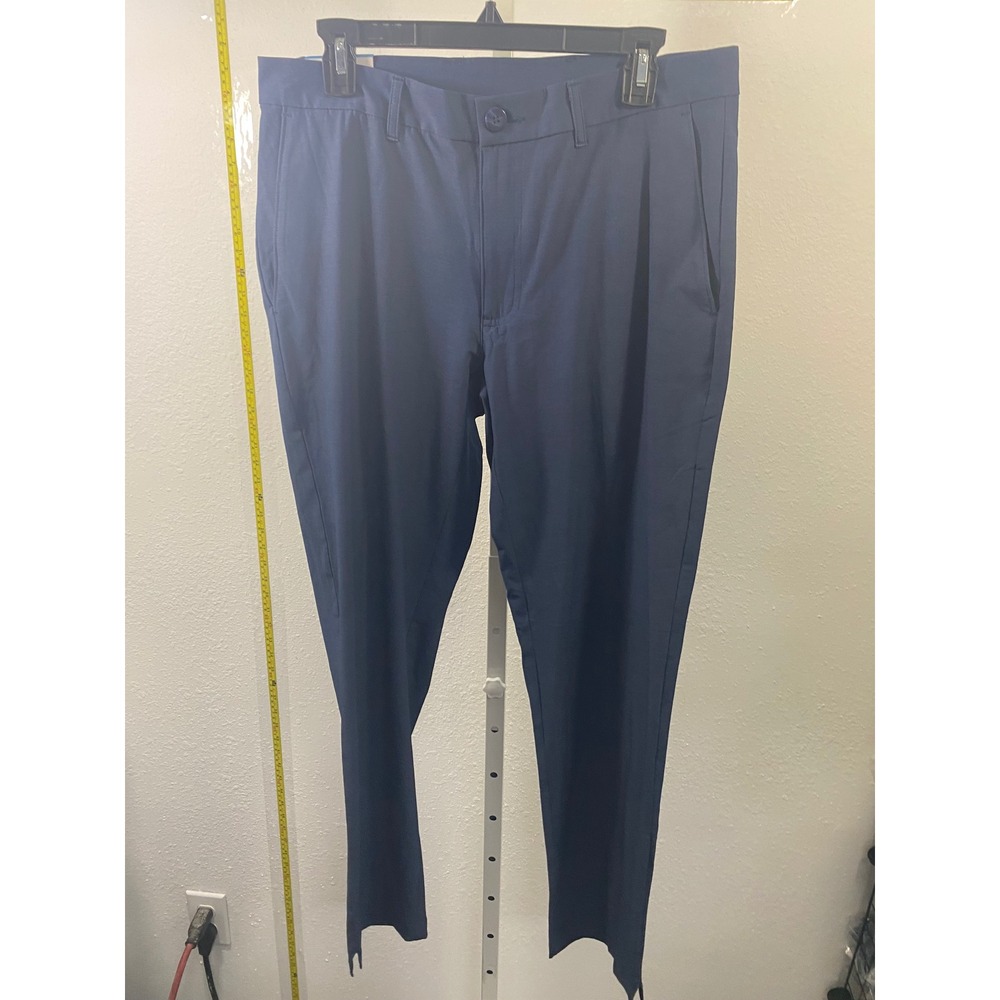 Callaway Mens‎ Navy Blue 4-Way Stretch Flat Front Golf Pants 32W 32L Opti-Dri